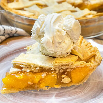 Peach Pie With Canned Peaches Recipe RecipeLion